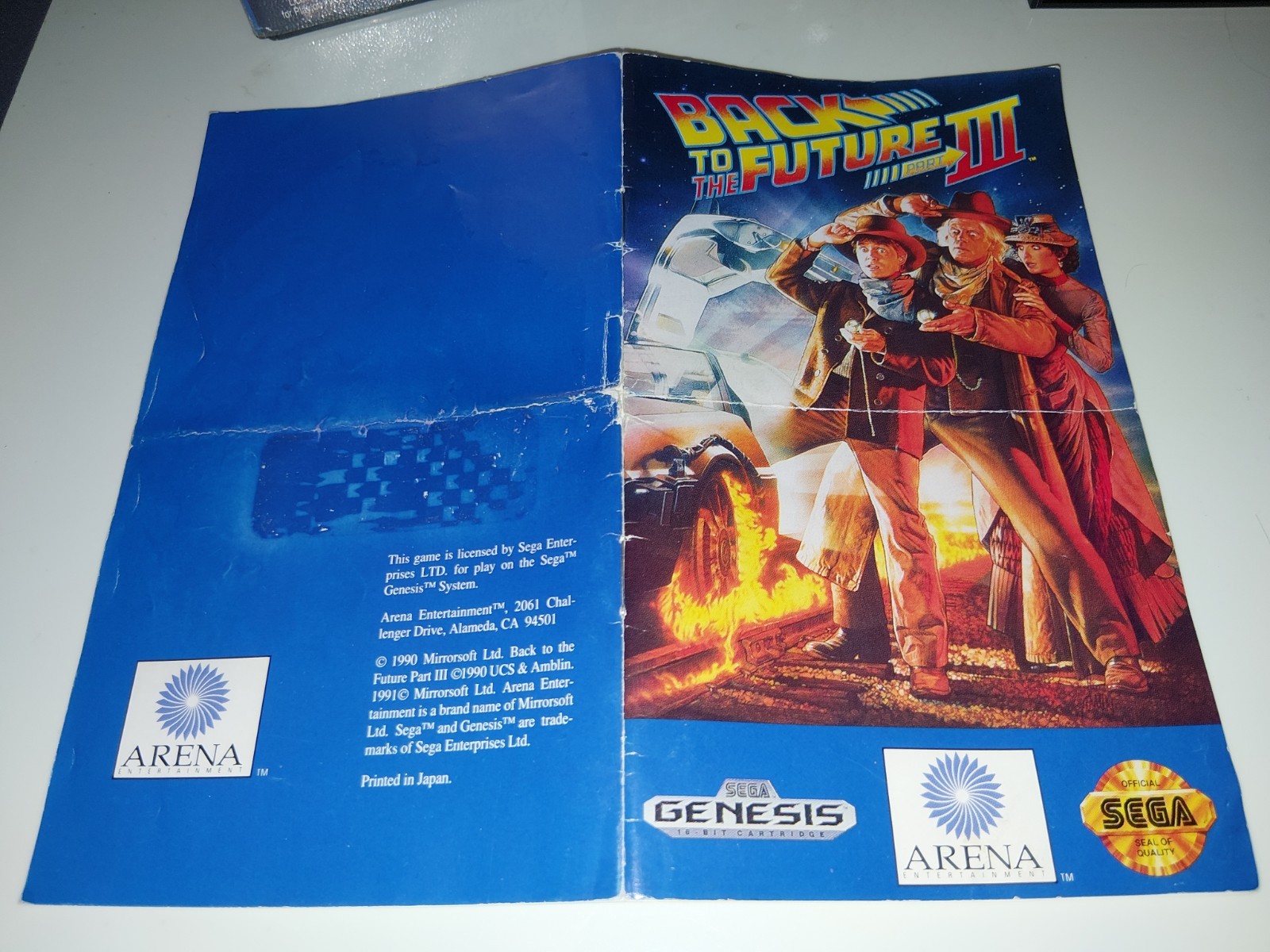 Sega Genesis Back To The Future III 3 CIB With Manual Tested And Working