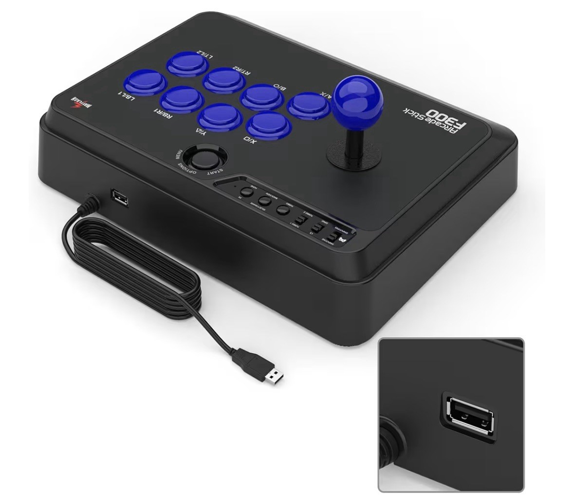 Mayflash F300 Arcade Fight Stick for Switch, Xbox Series X/S,PS4,PS3,Xbox One,PC