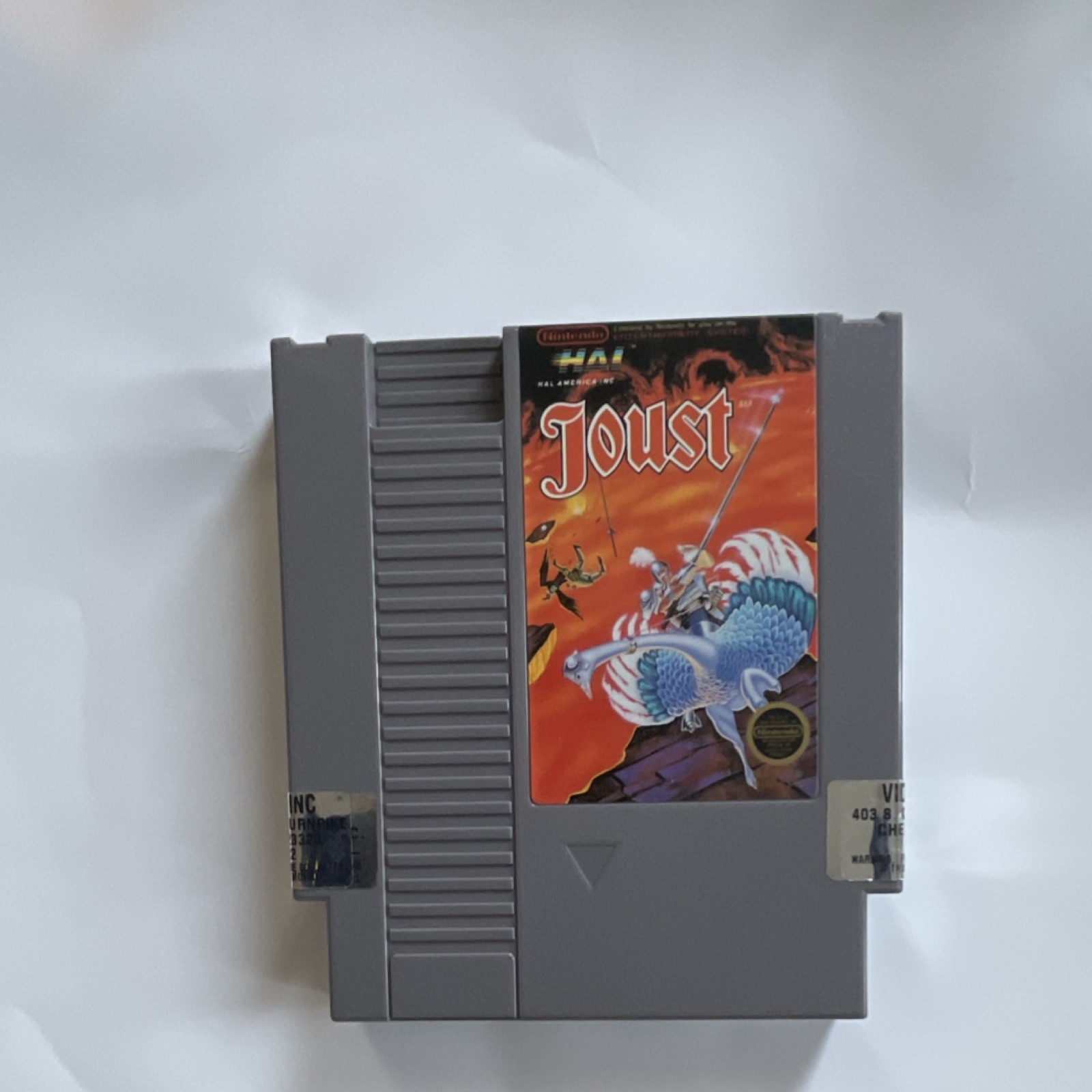 Tested/verified HAL America, Inc. Joust NES Complete w/ Box, Manual, Cartridge