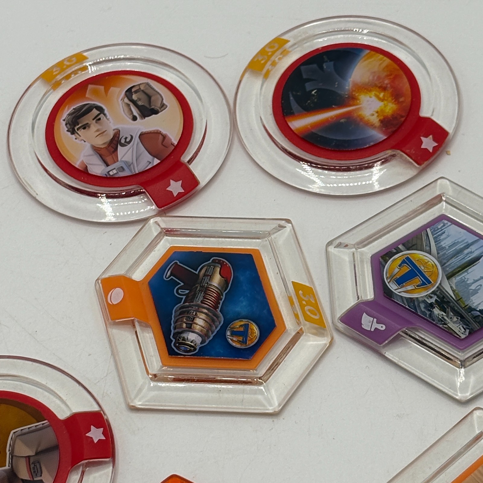 Disney Infinity Power Disc Lot of 8 – 7 from 3.0 + Dumbo Ride
