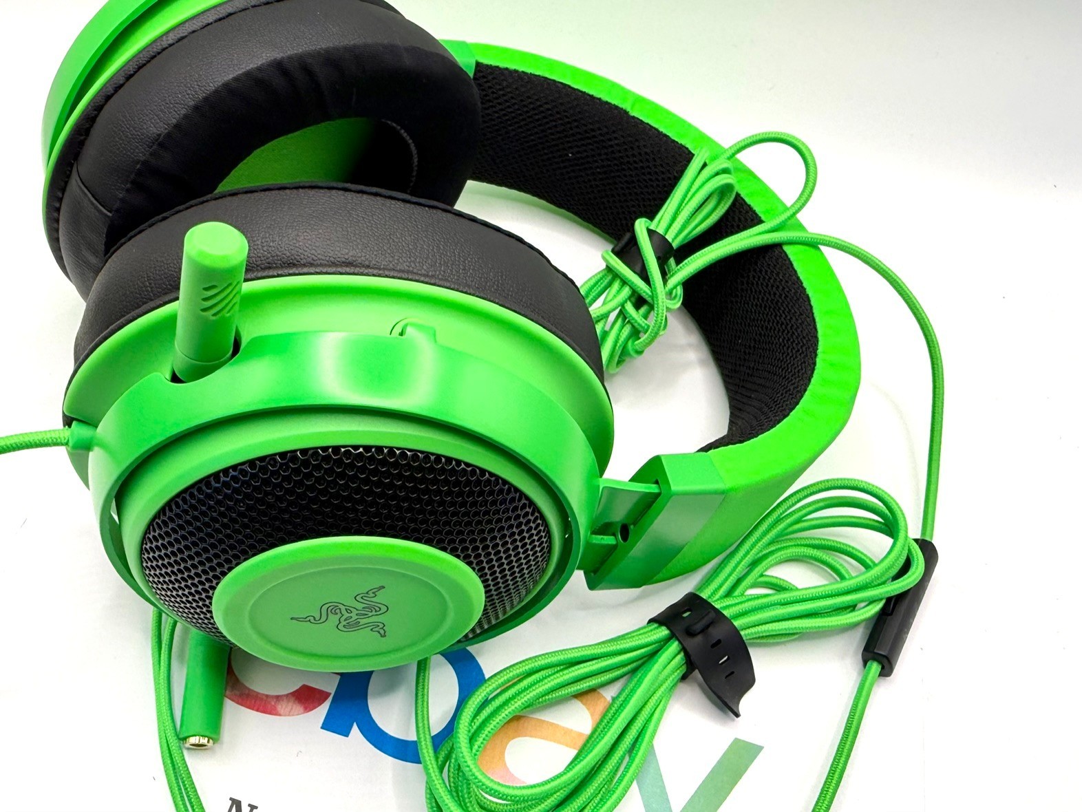 Razer Kraken Wired Gaming Headset Green Black – RZ04-02830200-R3U1 New Open Box
