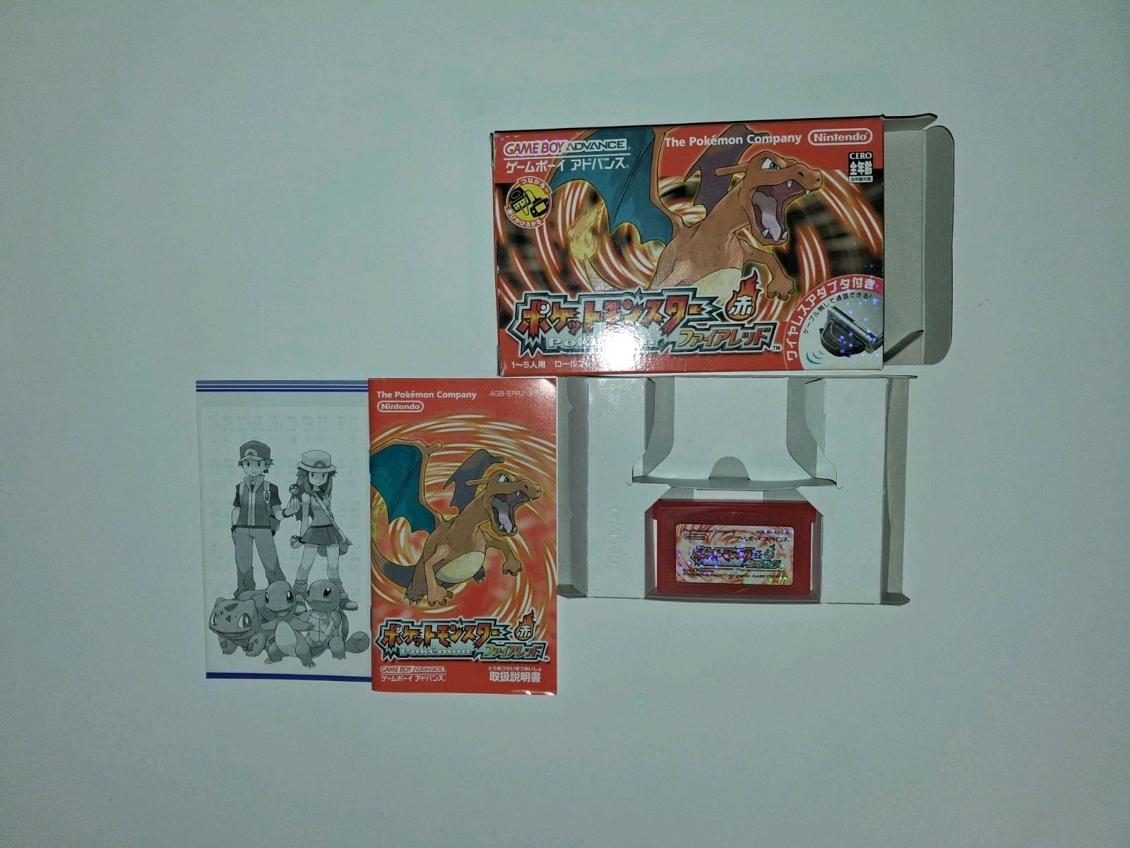 Japanese Pokemon FireRed With Case Us Seller