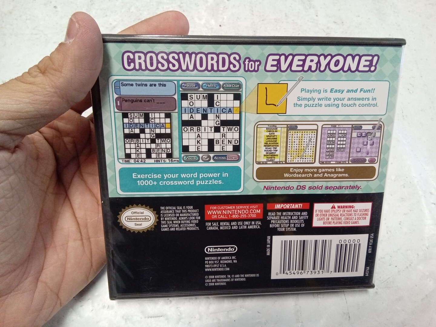 **BRAND NEW SEALED** Crosswords DS – (Nintendo DS, 2008)