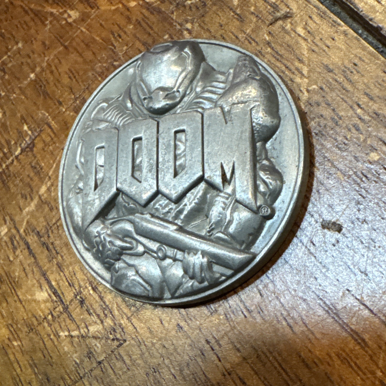 DOOM 1 2016 challenge Coin Medal Rare Promo SWITCH XBOX One BFG Bethesda PS4 PS5