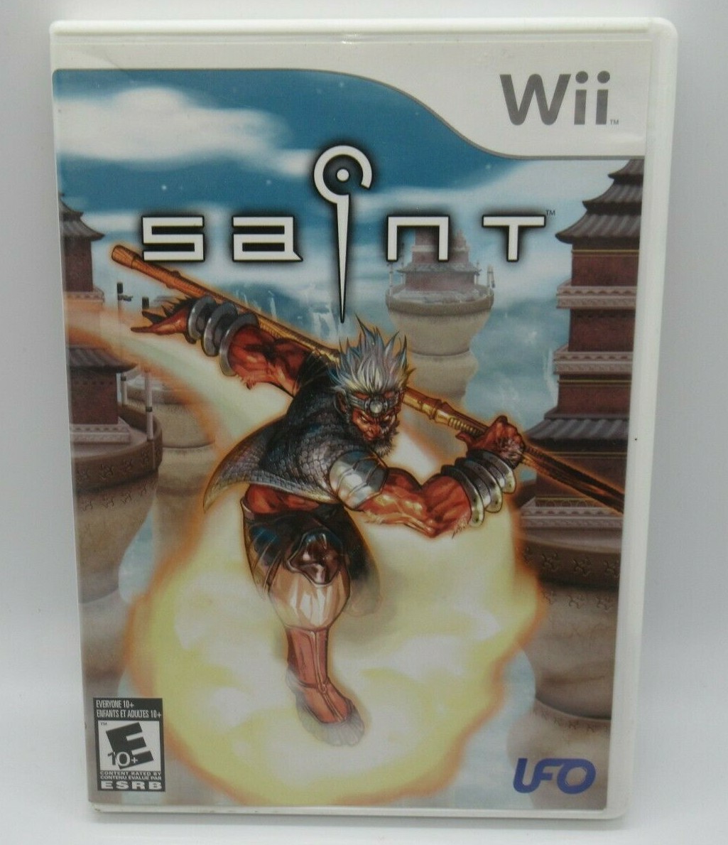 SAINT GAME FOR NINTENDO Wii, GAME DISC CASE, AND MANUAL, UFO INTERACTIVE