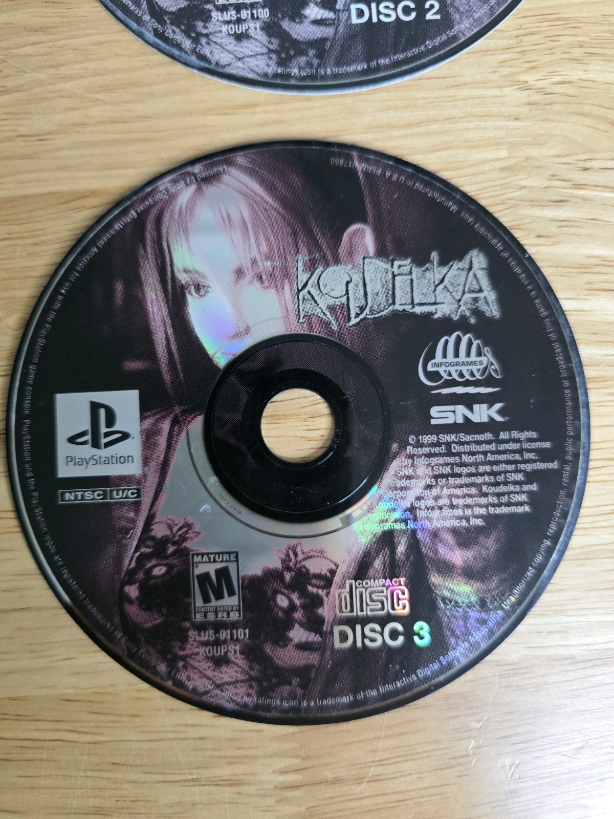 Sony PS1 Playstation Koudelka Disc Only 1, 2, 3, 4