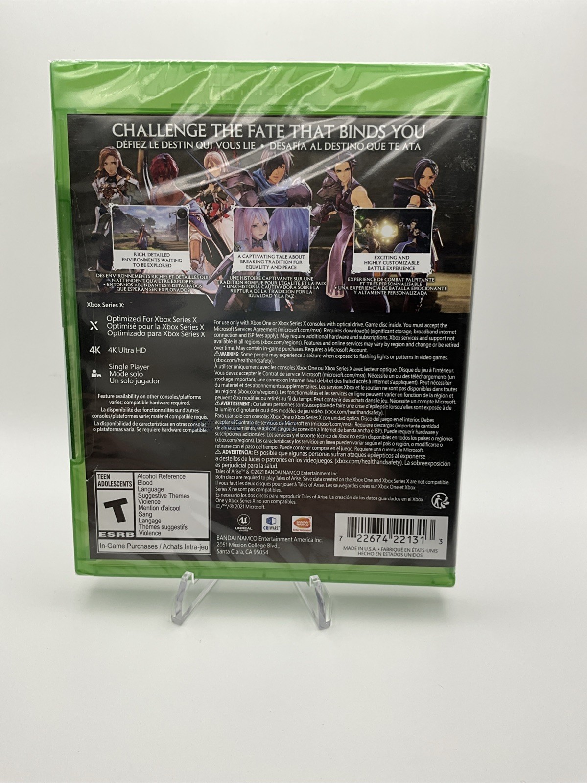 Tales Of Arise Xbox One Xbox Series X Brand New Factory Sealed X1 Namco Bandai