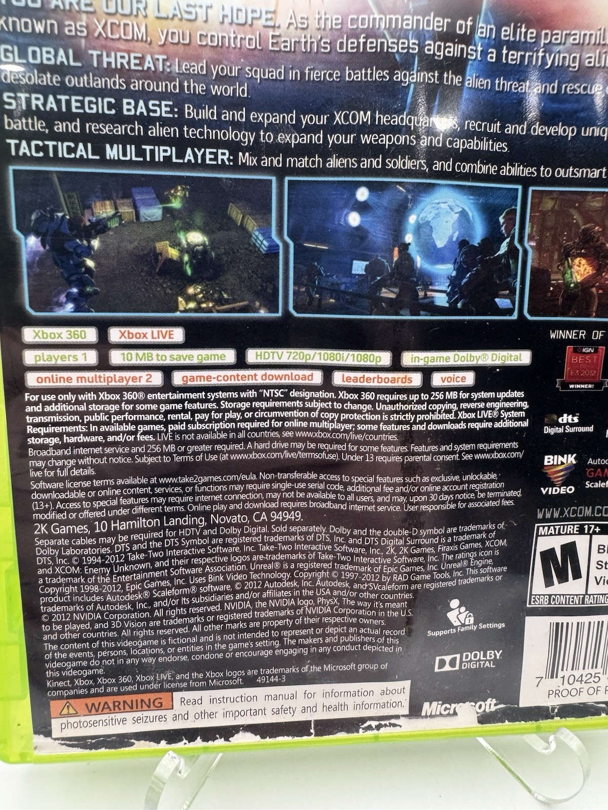 XCOM: Enemy Unknown for Microsoft Xbox 360 ~ Tested And Working ~ Fast Shipping