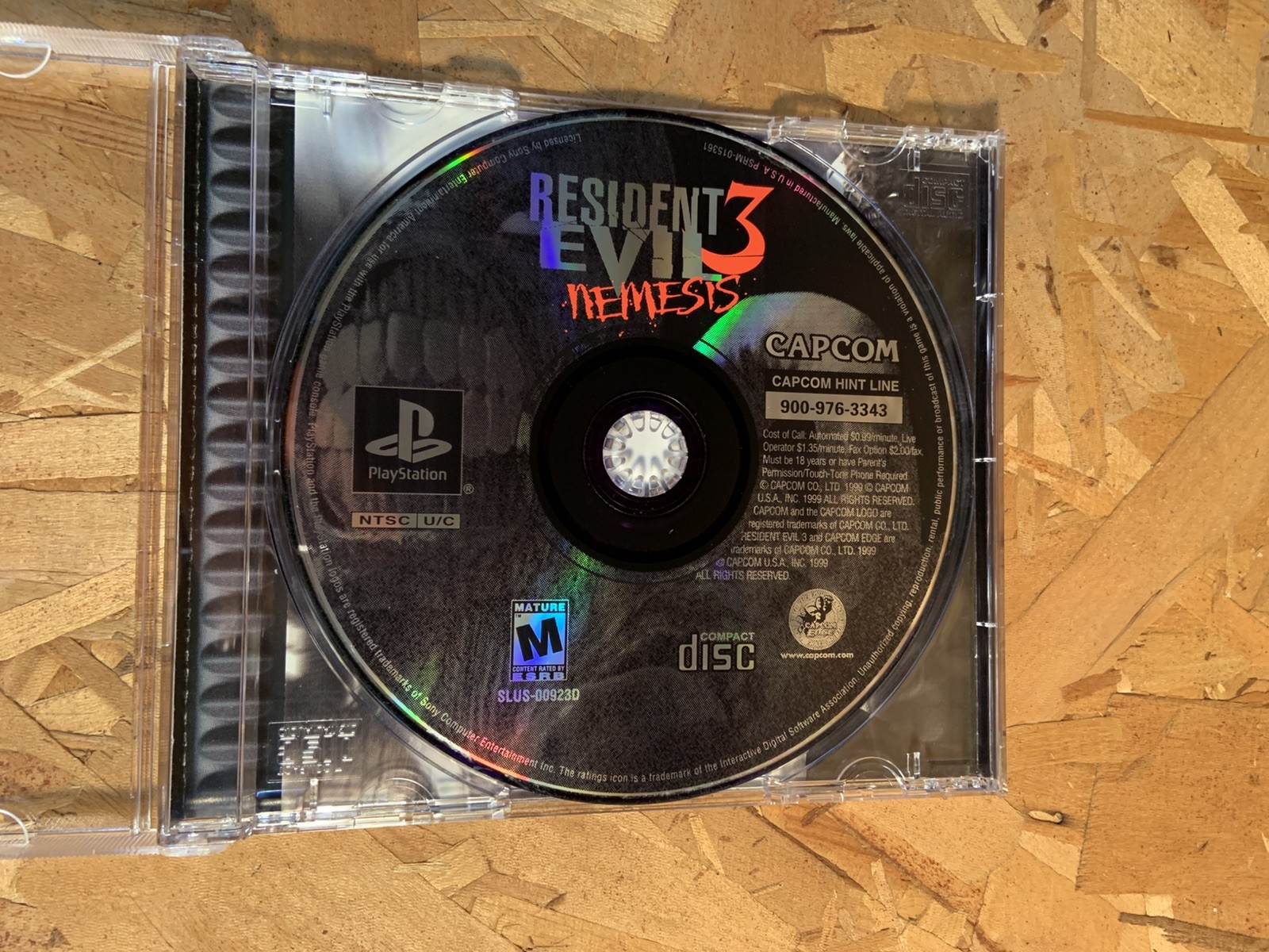 ResidentEvil 3 Nemesis/CIB w/ Reg Crd/PS1/RESURFACED DISC/NO SCRATCHES/SEE VIDEO