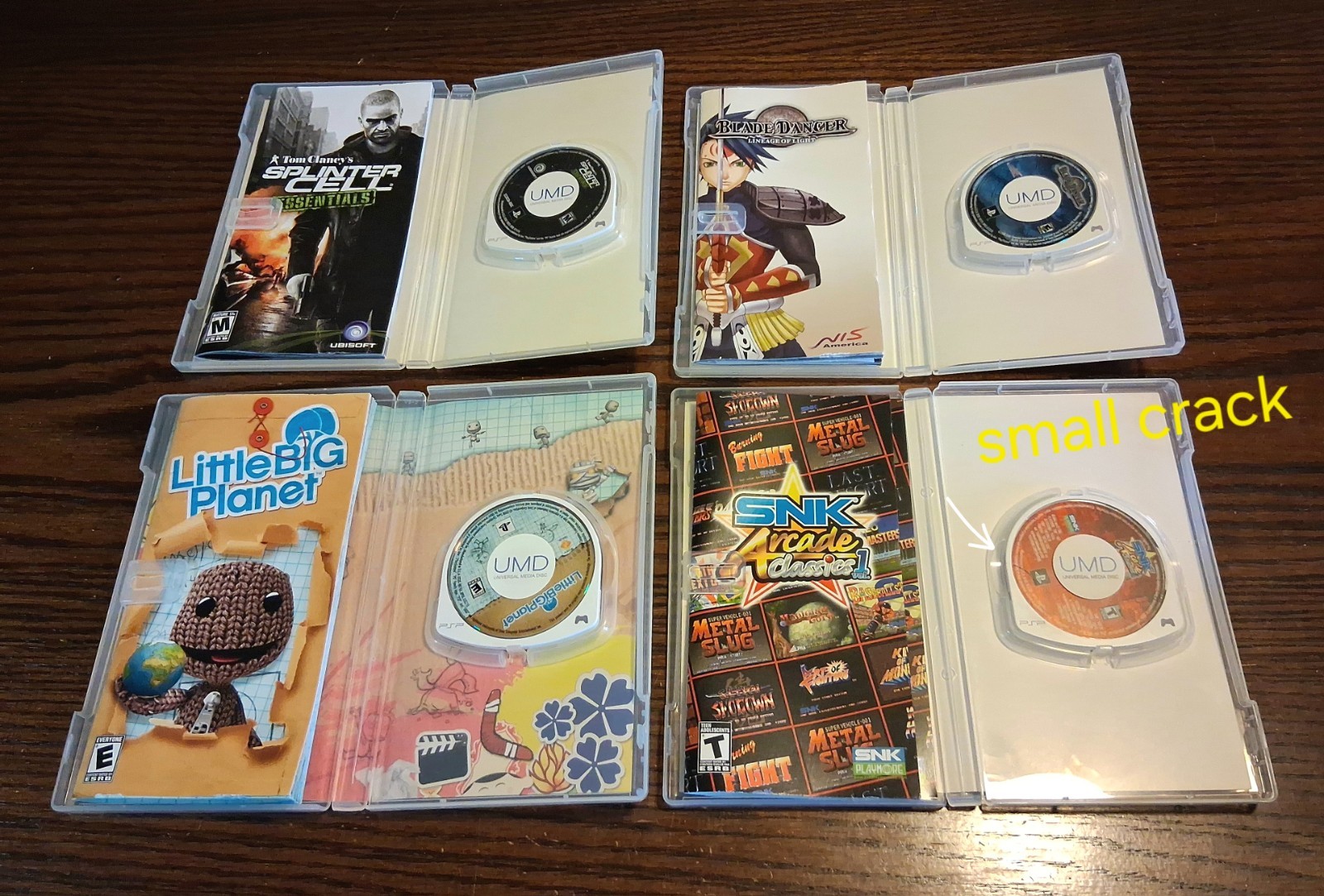 PSP UMD Game/Movie/Music Lot+ Extras RPG Racing Puzzle Arcade See Pics/Descript