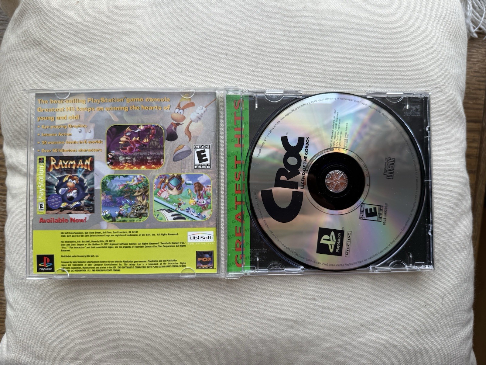 Sony PlayStation PS1 7 Game Lot w/ Cases: Pac-Man World, Lilo & Stitch, Spyro