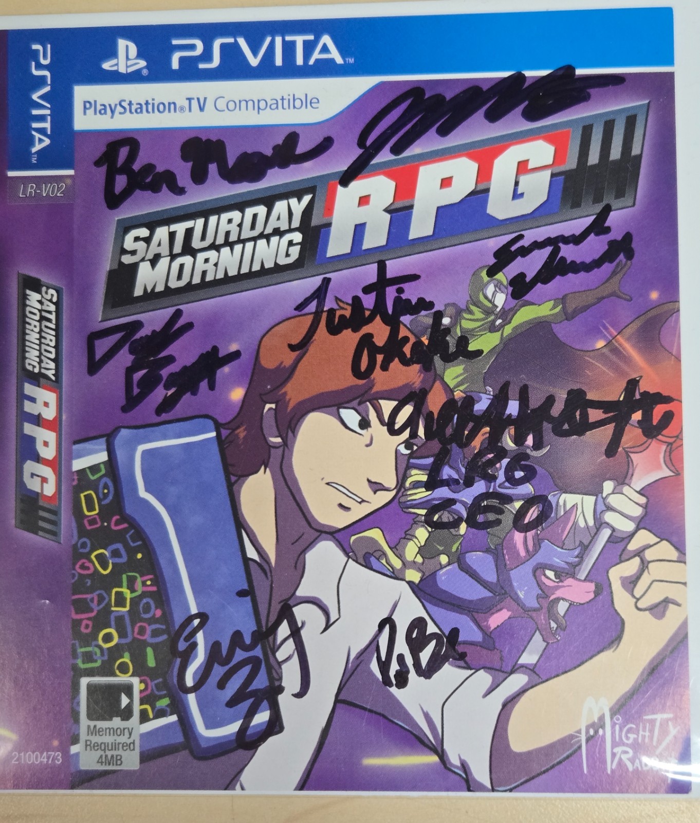 Saturday Morning RPG – Sony PS Vita Limited Run #3 Cover Art – Signed