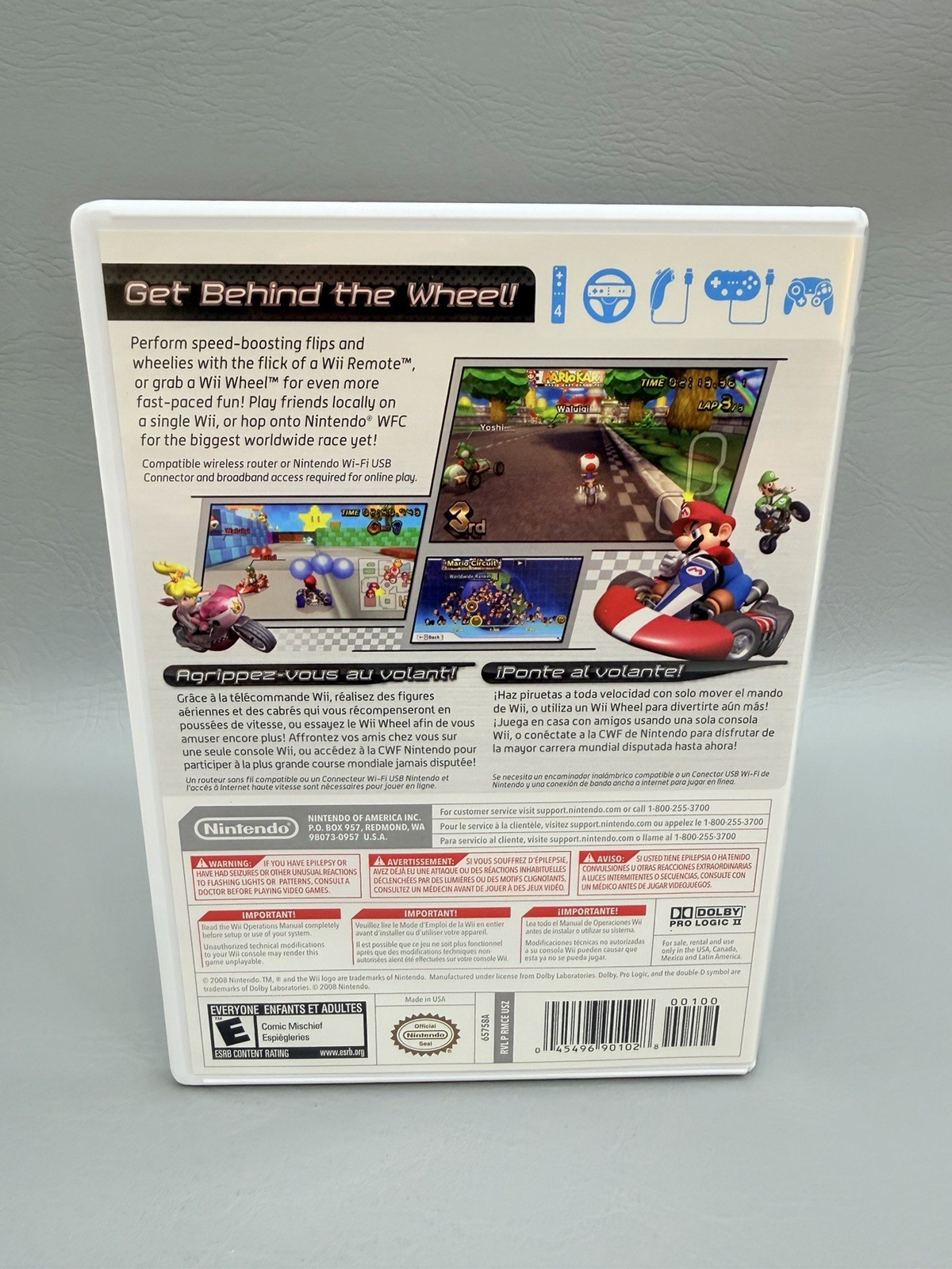 Mario Kart Wii (Nintendo, 2008) CIB Complete Near Mint + 1yr Warranty