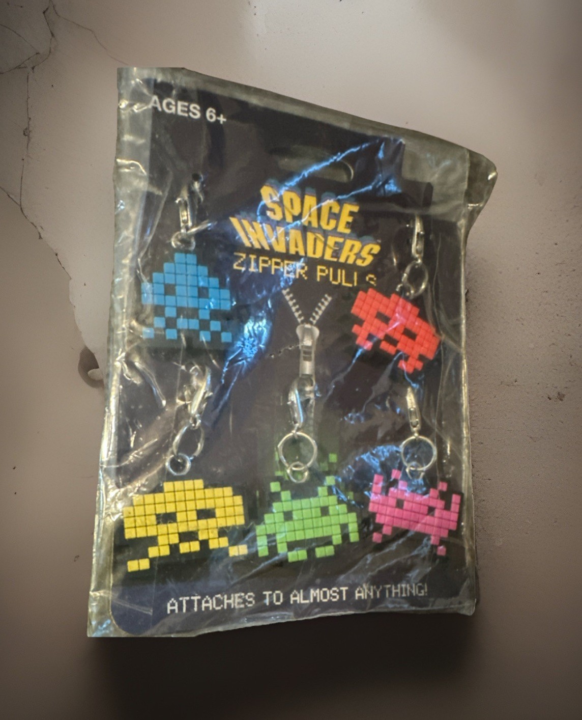 The Coop Space Invaders Zipper Pulls 5-Pack Zipper Pull Accessories
