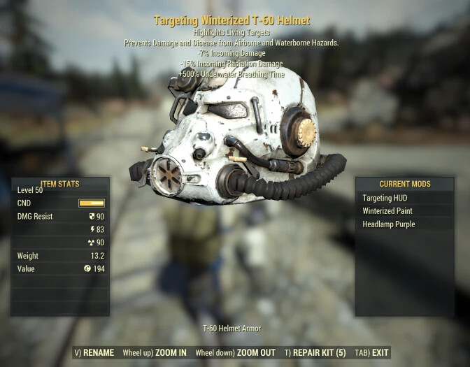 ⭐️⭐️⭐️ (PC) Vanguard T-60 Sentinel Power Armor Set ( FULL AP REFRESH) Winterized