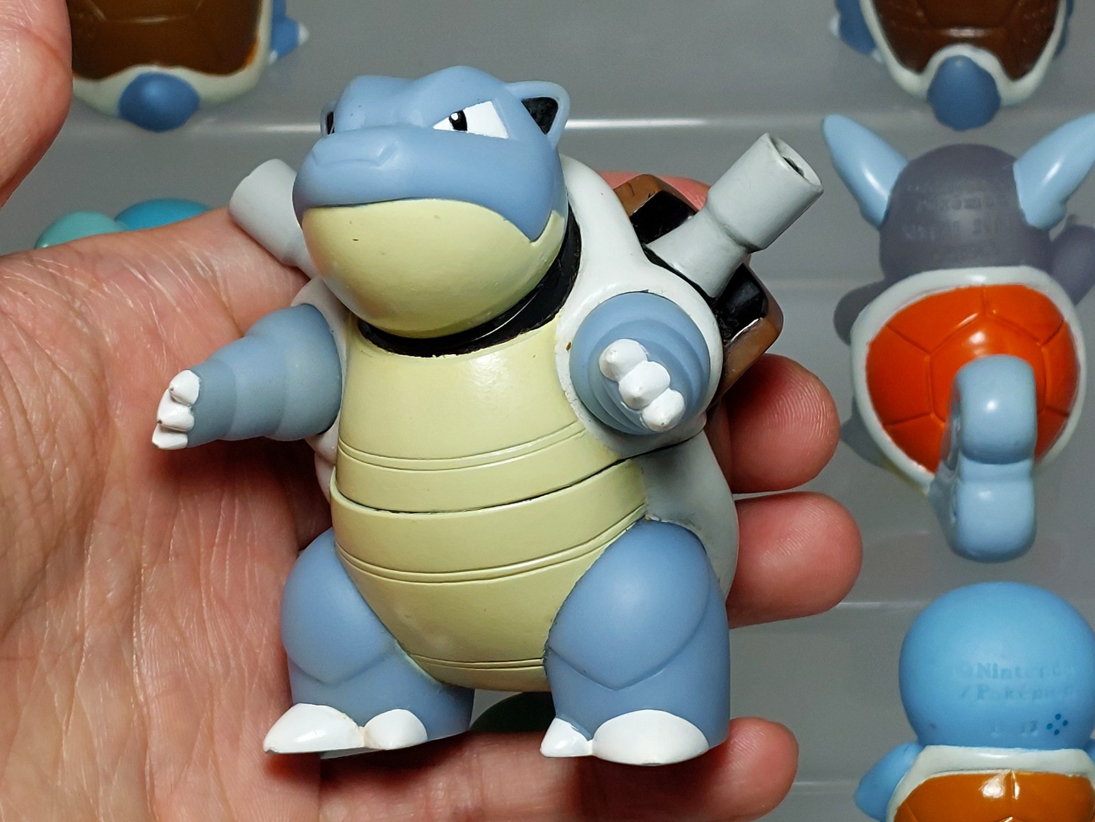 Blastoise Wartortle Squirtle Pokemon Kids DX Figure Set Bandai 1.3-2.6in