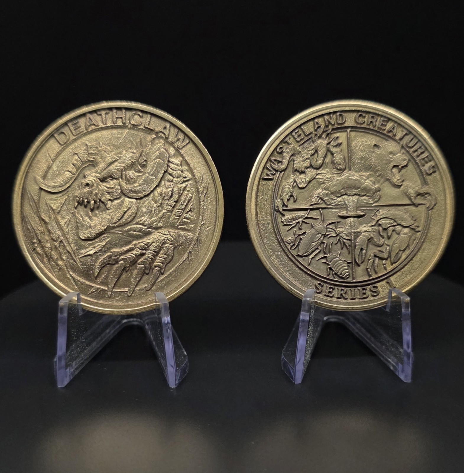 Fallout brass Challenge Coin Fan Made Set of 4