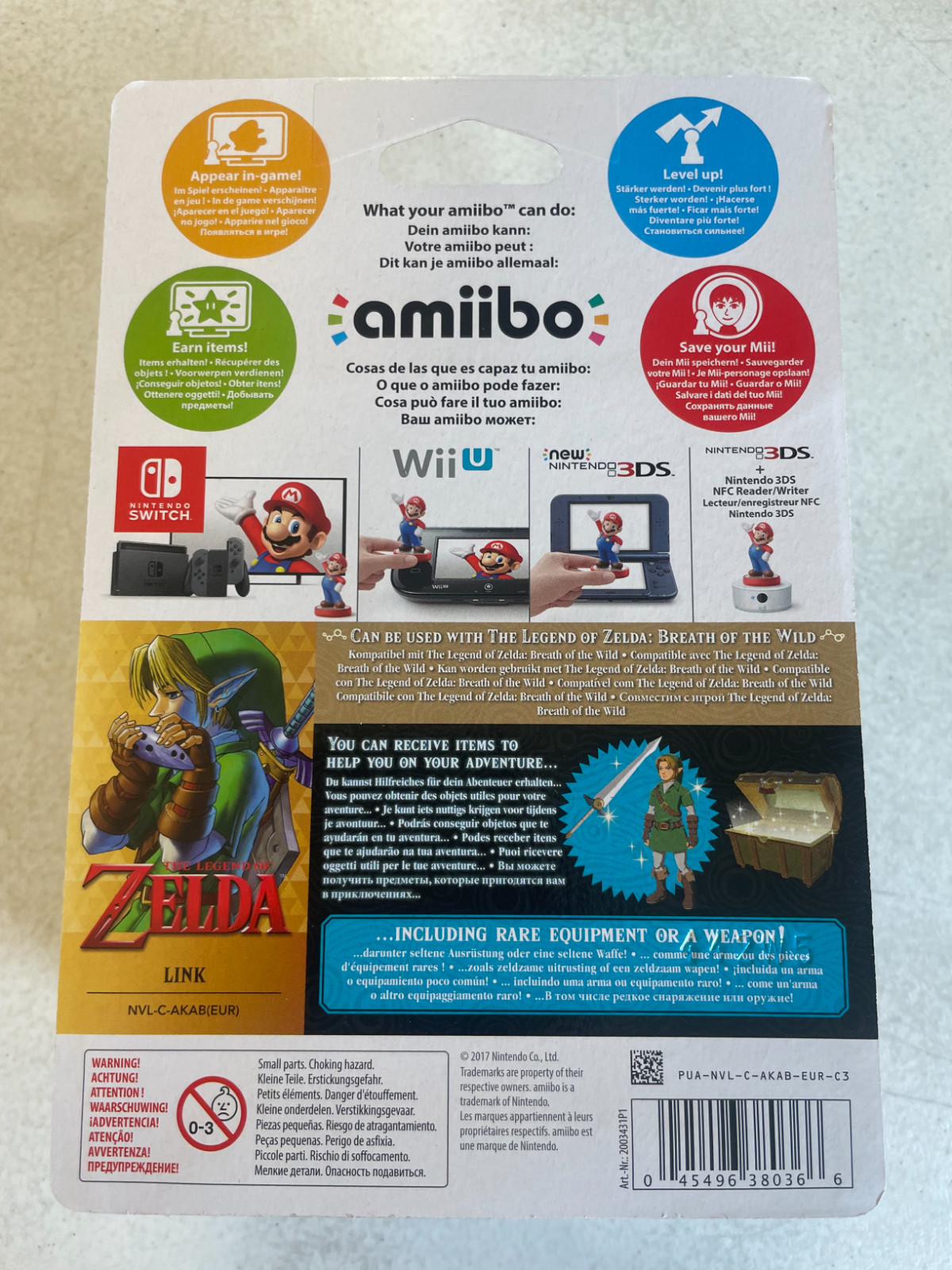Link Amiibo Ocarina of Time Breath Wild Nintendo Brand New & Factory Sealed!