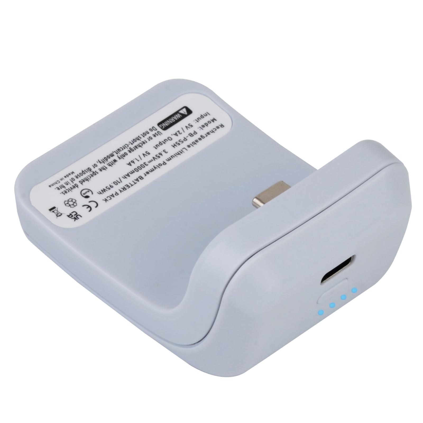 3000mAh External Battery Pack for PS5 Controller – Rechargeable Power Bank for D