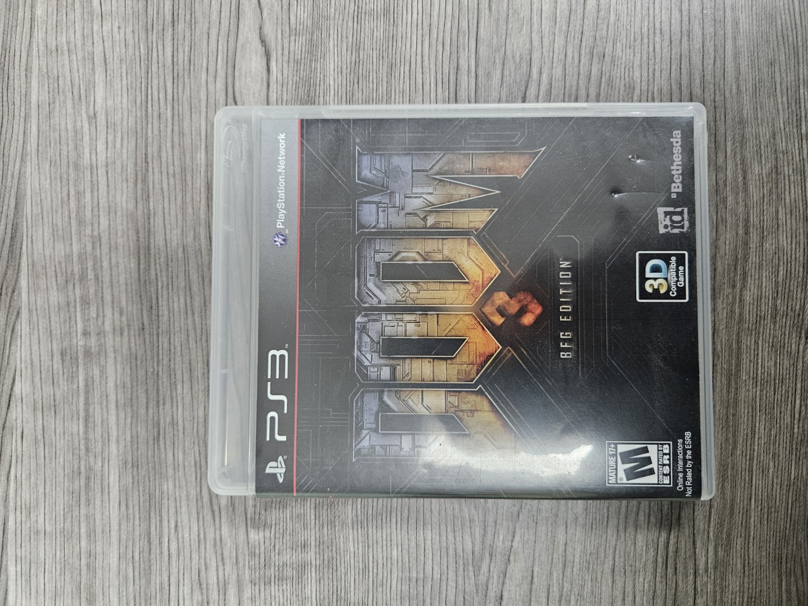 Doom 3 BFG Edition PS3 PlayStation 3 CIB MINT disc