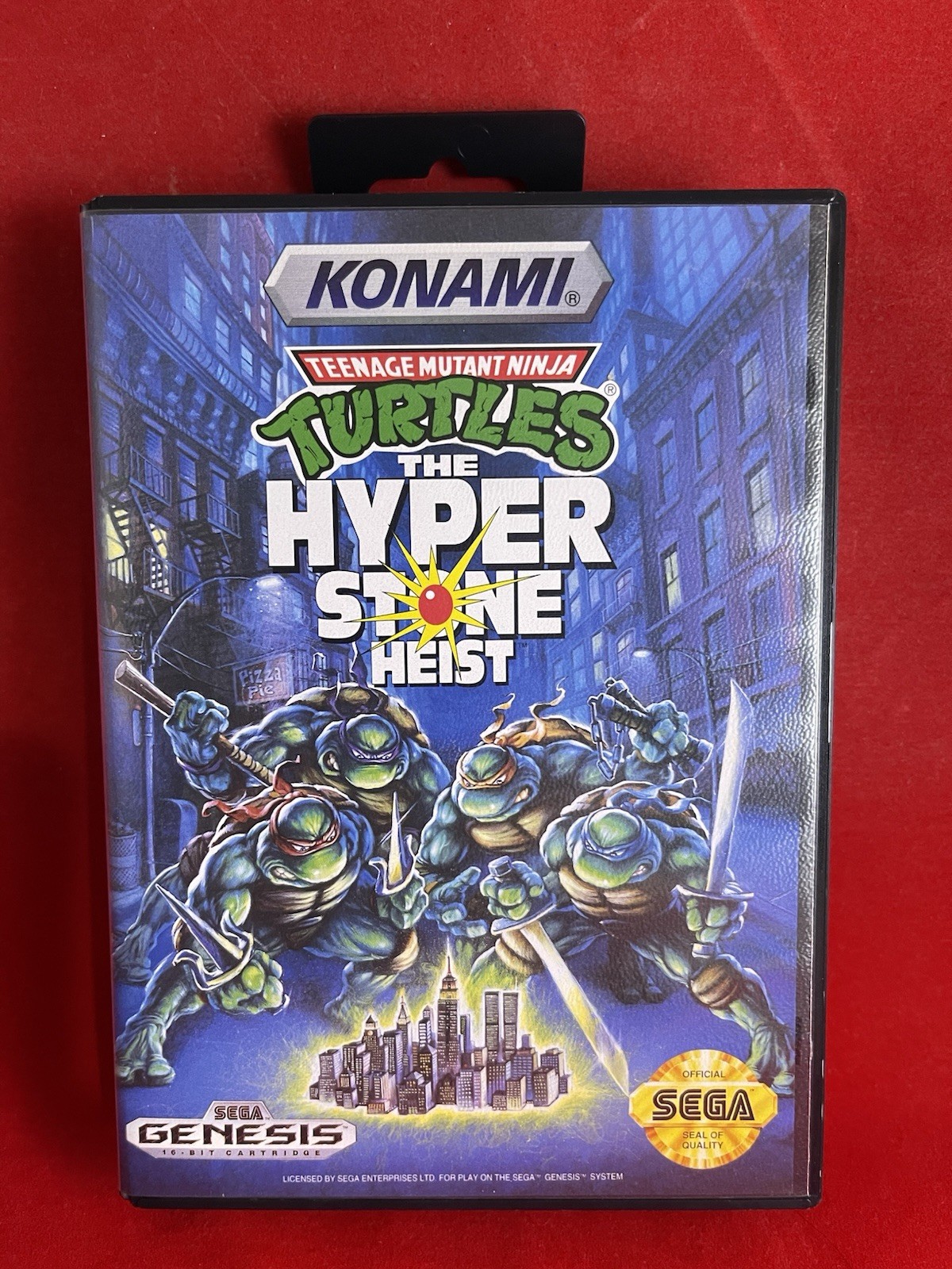 Hyperstone Heist TMNT Sega Genesis 100% COMPLETE IN BOX w/POSTER & REG🔥