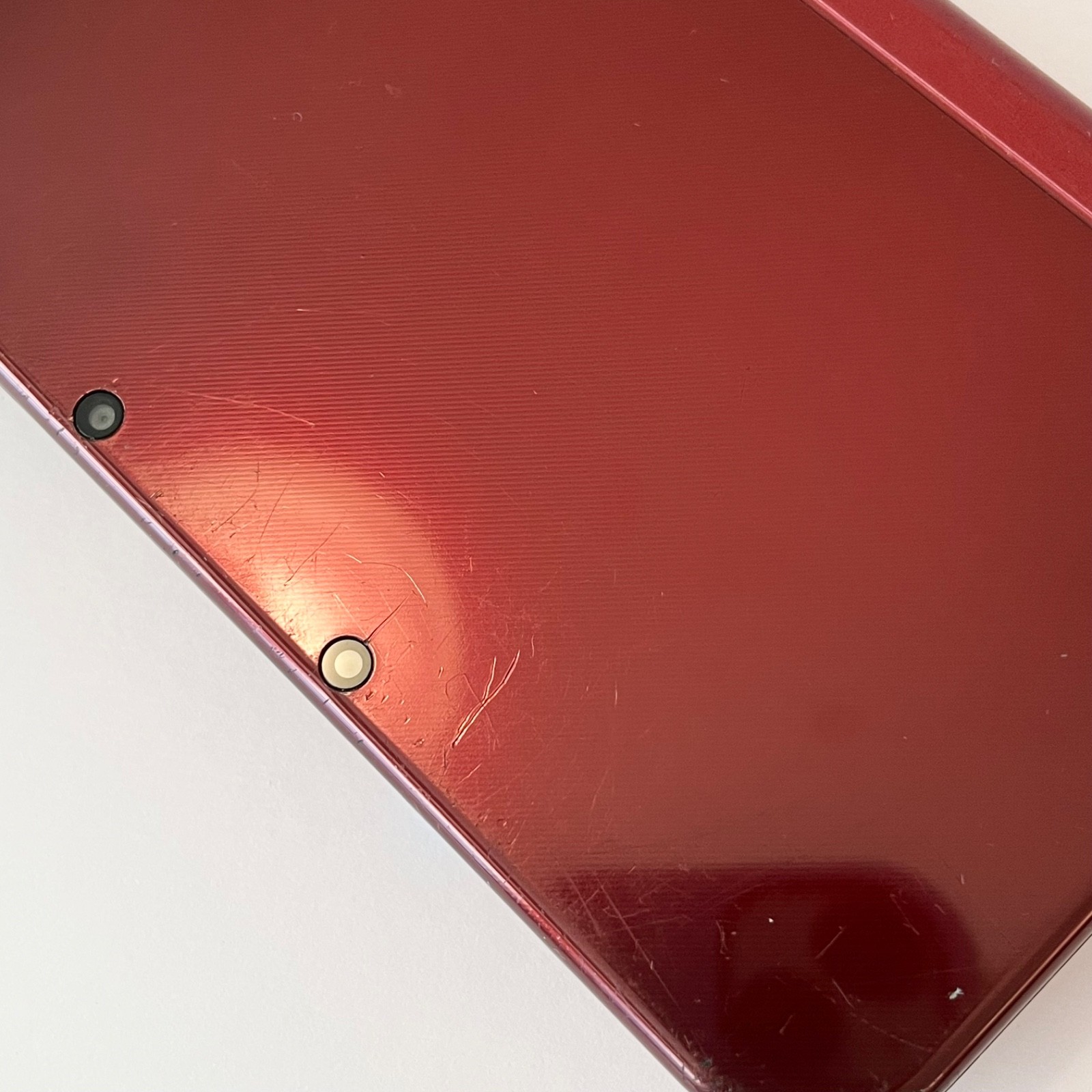 “New” Nintendo 3DS XL RED-001 Metallic Red Handheld Console + Charger & Stylus