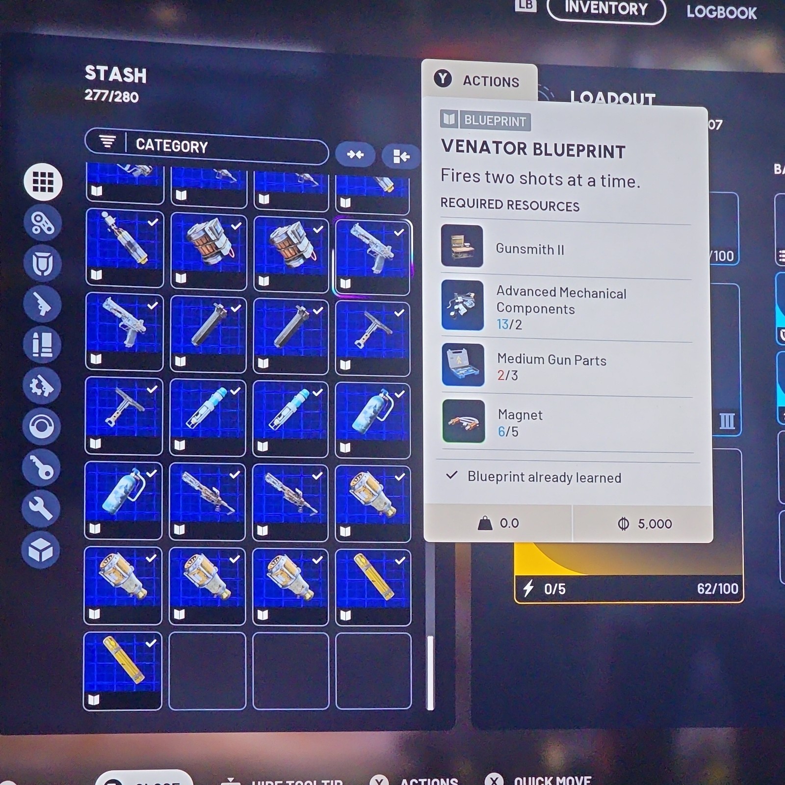 Venator Blueprint Arc Raiders Digital Item Recieved In Game Legendary Weapon