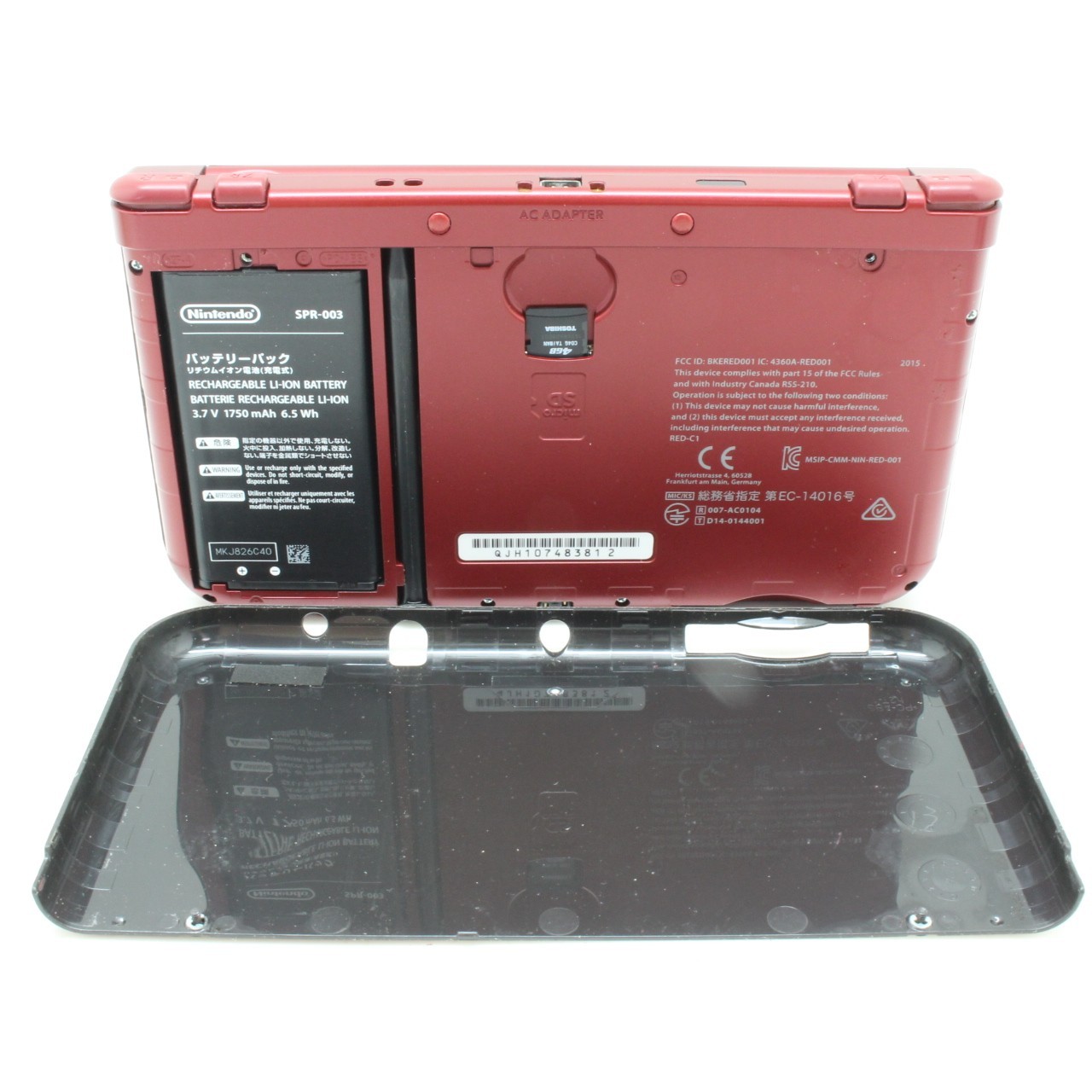 [ NEAR MINT ] NINTENDO NEW 3DS XL Metallic RED Game Console From Japan 4183
