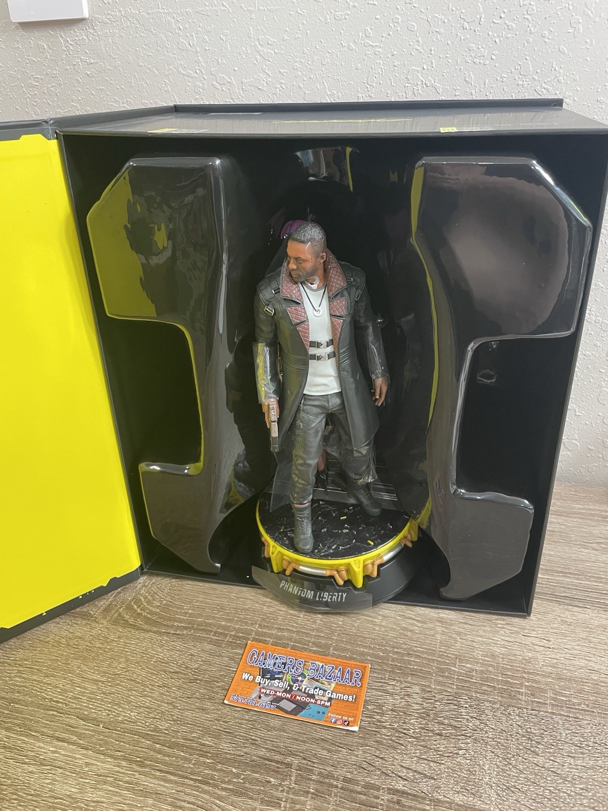 ⚠️ Cyberpunk 2077 Figure Phantom Liberty Secret Agent Gear Figurine CIB 🤖