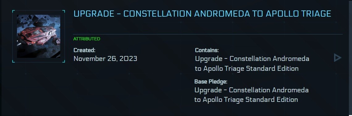 Star Citizen – Constellation Andromeda to Apollo Triage CCU