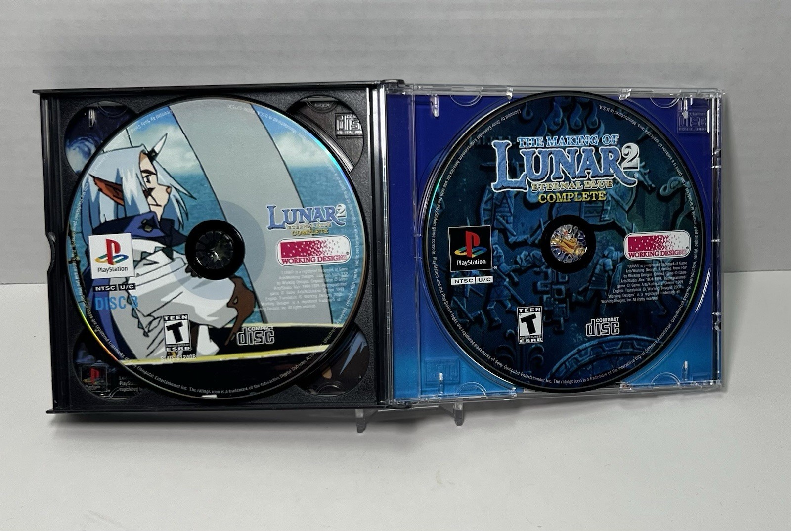 Lunar 2 Eternal Blue Complete PS1 Collector’s Edition Complete Working ••