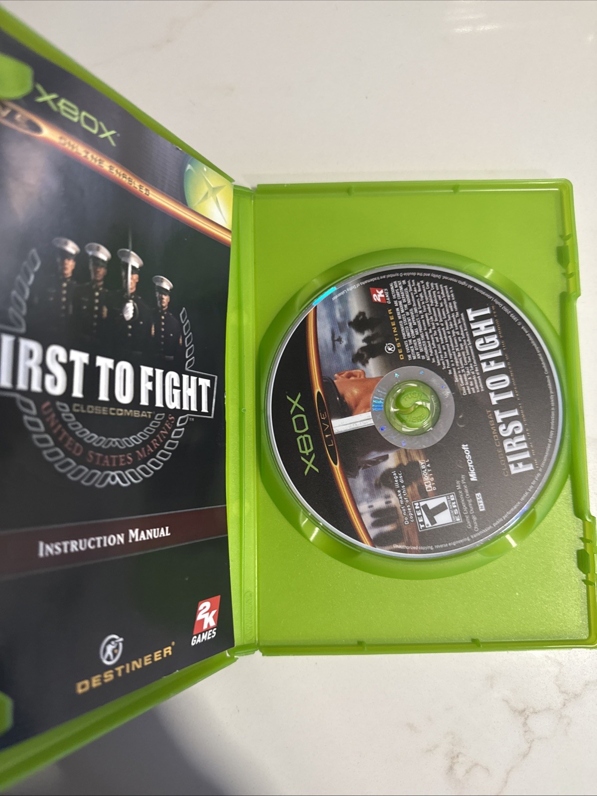 Close Combat: First to Fight Microsoft Xbox, 2005 Complete Tested Working