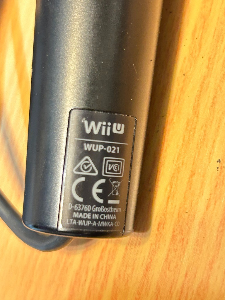 Nintendo Wii U Official USB Microphone WUP-021 + Sound Isolation Cover TESTED