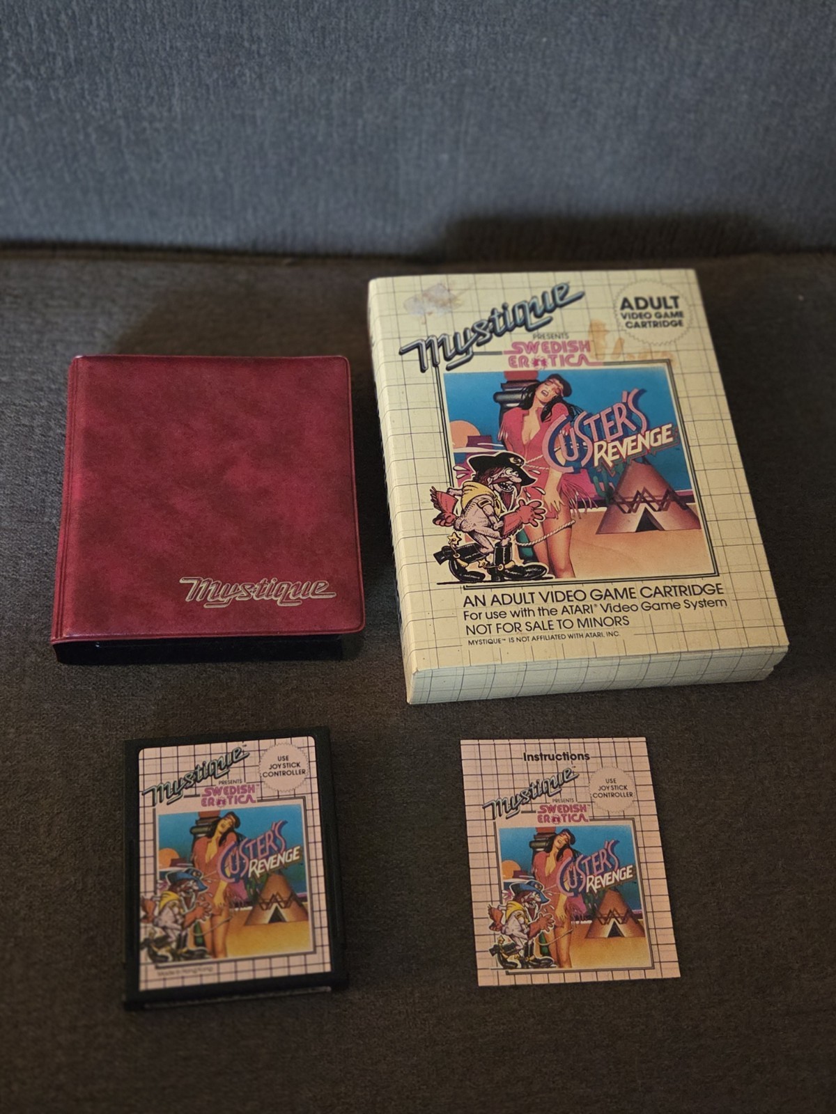 Atari 2600 Mystique Custer’s Revenge 1984 Adult Content Video Game Mint in Box!