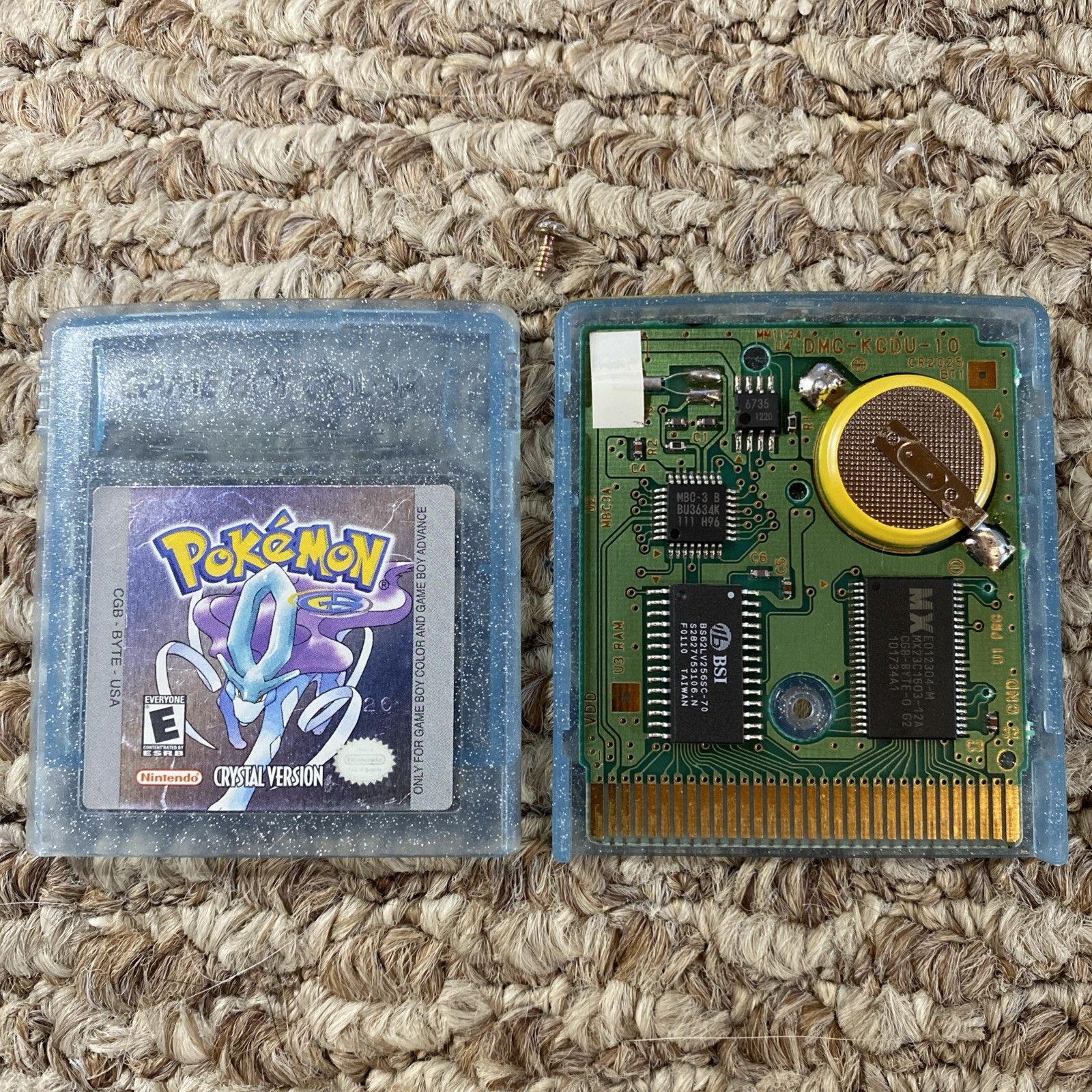 Pokémon: Crystal GBC (Game Boy Color, 2001) *New Battery* Authentic & Saves