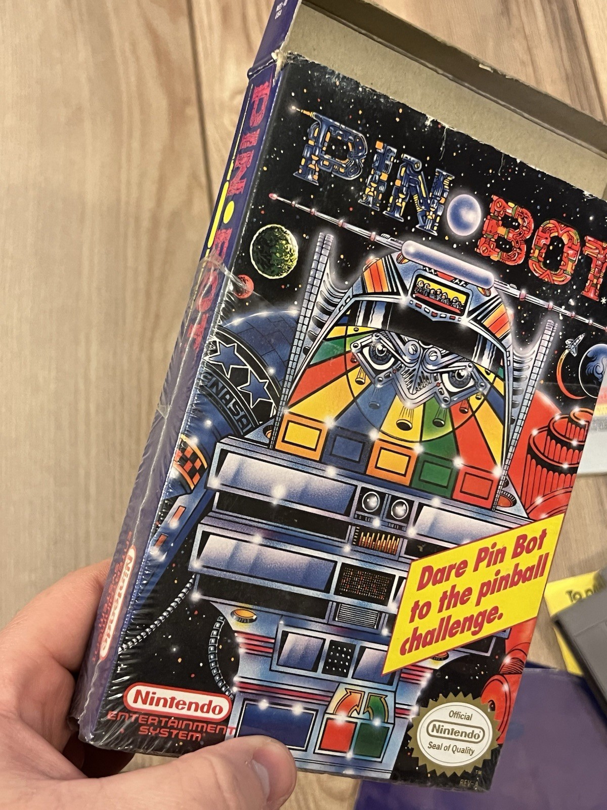 Pin Bot (Nintendo NES, 1990) CIB Complete w/ Poster & Inserts Tested Works