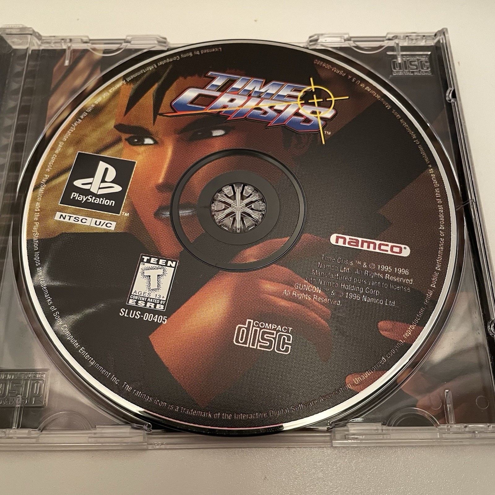 Time Crisis Game for Sony PlayStation 1 , Manual Registration Card, Untested
