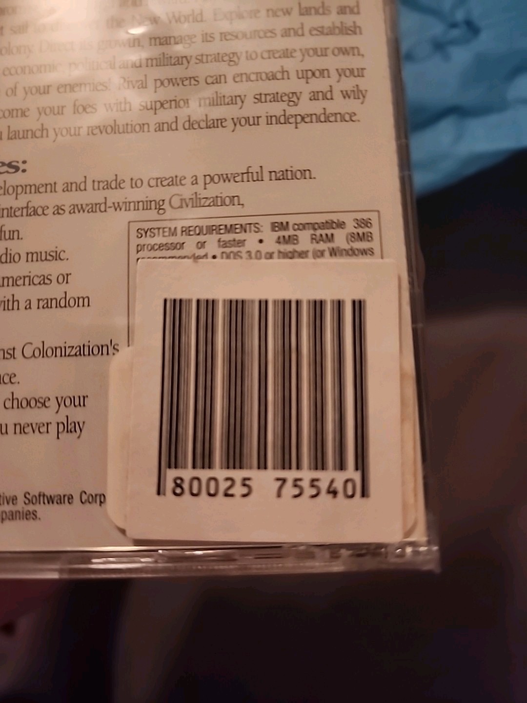 Sid Meier’s Colonization (PC, 1995) 1 Unit. (25 Available)