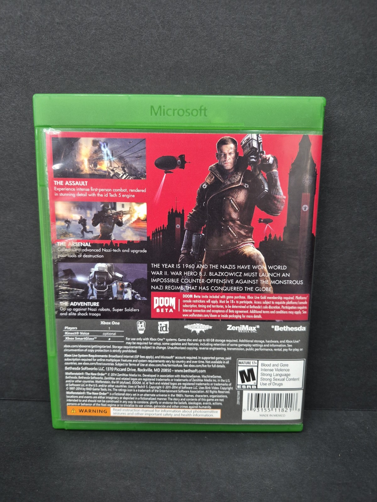 Wolfenstein: The New Order (Microsoft Xbox One, 2014)