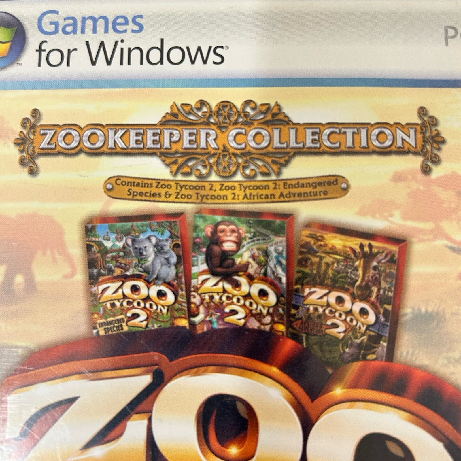 Zoo Tycoon 2: Zookeeper Collection 2006 PC CD, Windows 2-Disc Set With Manual