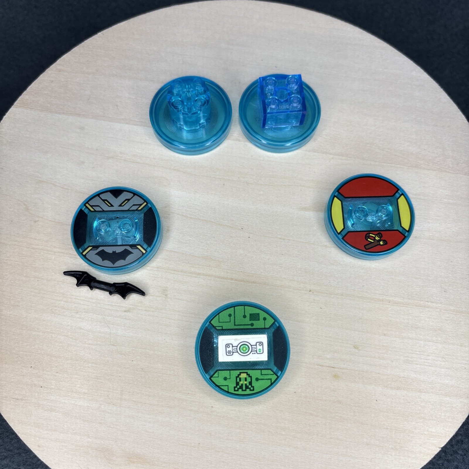 LEGO Dimensions Base Lot – Gamer Kid, Bart Simpson, Batman, & Blank Bases