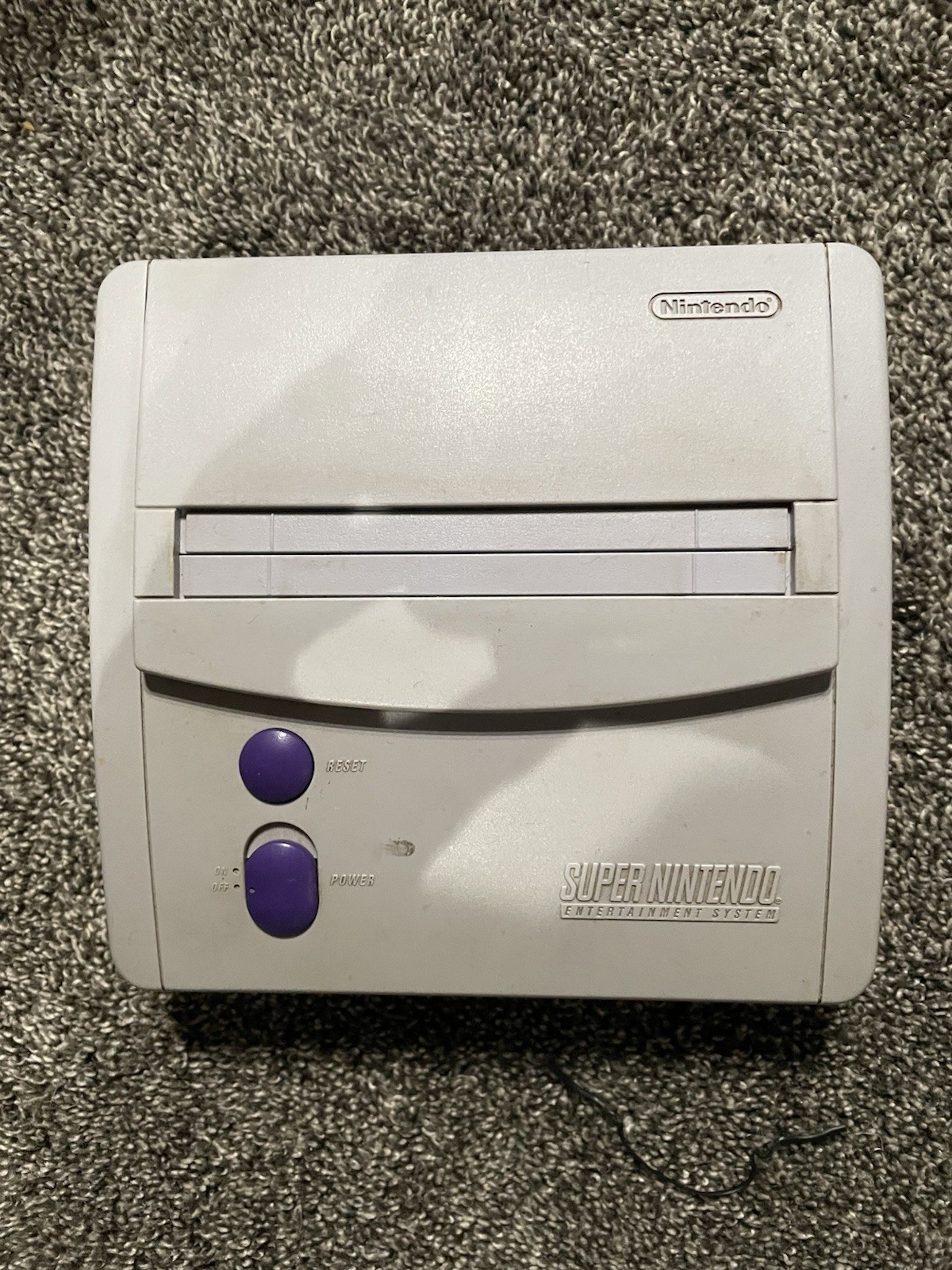 Super Nintendo SNES Jr. Console Gaming System CLV-201 Gray (READ)