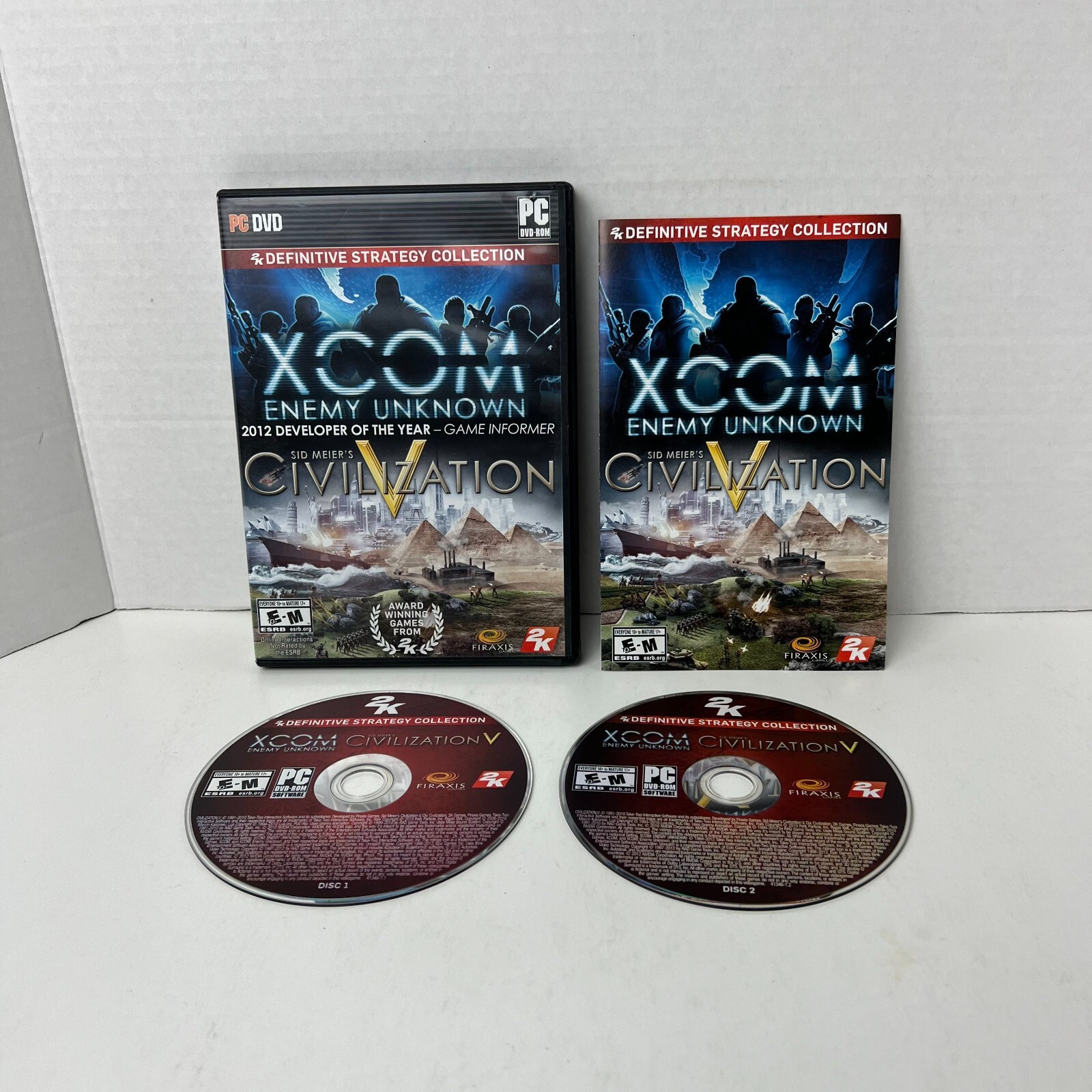 XCOM Enemy Unknown Sid Meier Civilization PC DVD Video Game Complete With Key