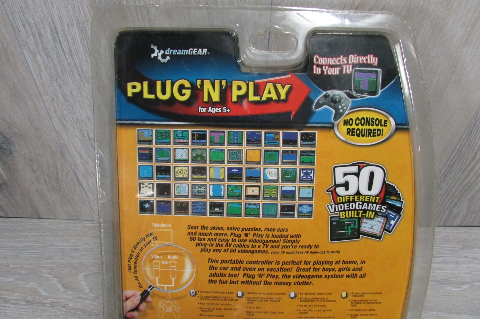 DreamGEAR Plug ‘N’ Play 50 Video Games Connect Directly to TV NEW