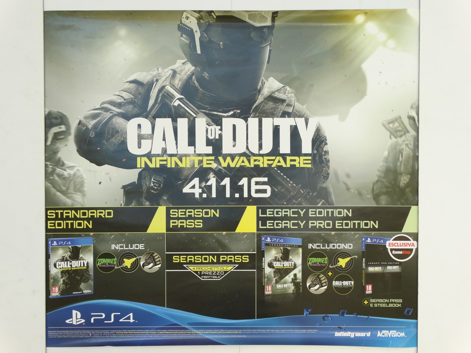 Poster 70×80 Cm Call OF Duty Infinite Warfare Original Official Poster
