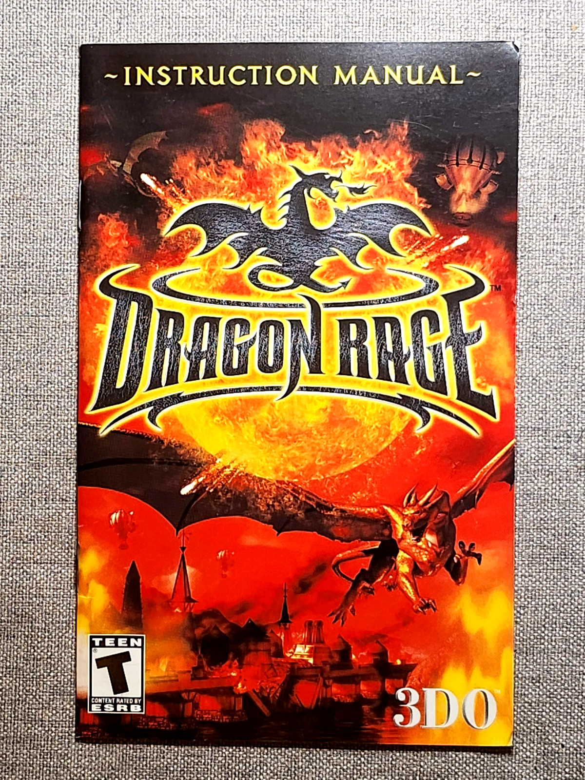 Dragon Rage Instruction Manual Only – PS2 PlayStation 2
