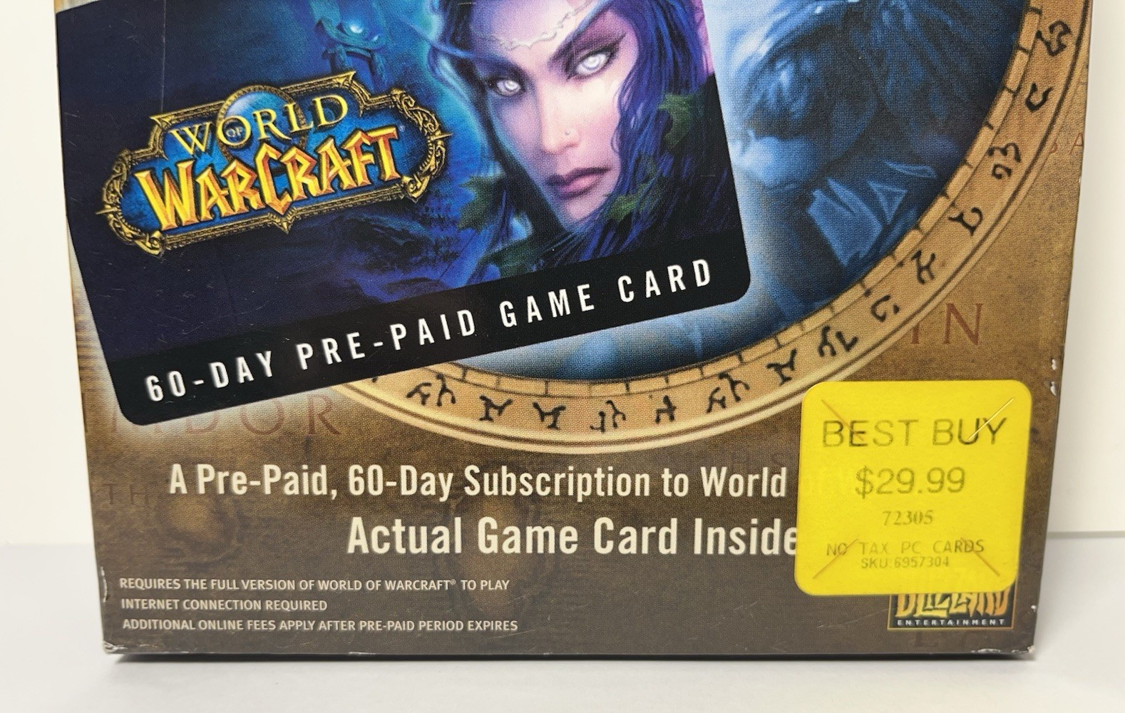 VTG World of Warcraft 60 Day Pre-Paid Game Card Box SEALED Collectible READ