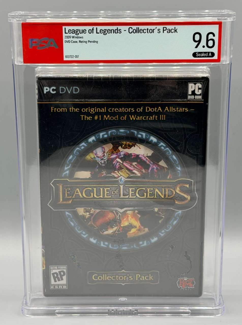 League of Legends RP Collectors Pack PC DVD Sealed New PSA 9.6 A Graded
