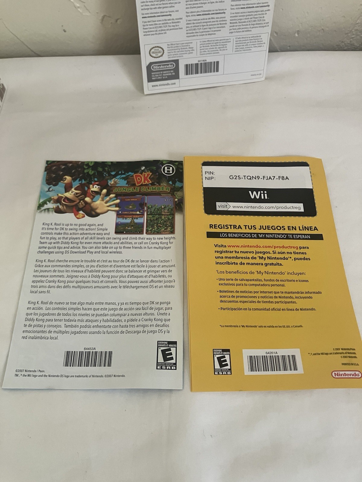 Donkey Kong Country Returns & DK Barrel Blast Nintendo Wii Tested Fast Free Ship