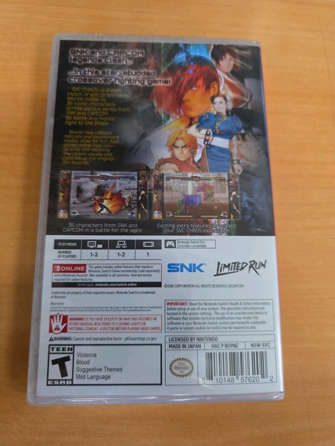 SNK vs Capcom Svc Chaos – Nintendo Switch – Limited Run Games Brand New Sealed